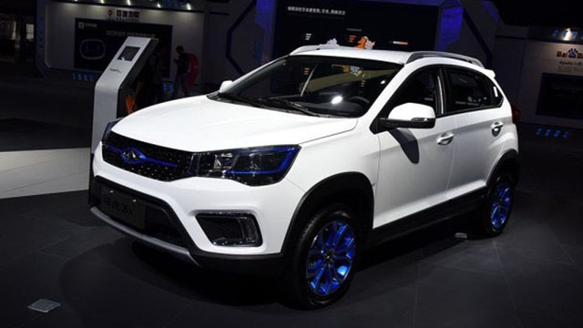 瑞虎3xe車型正式發(fā)布，藍色裝飾別致